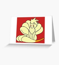 Ninetales Greeting Card