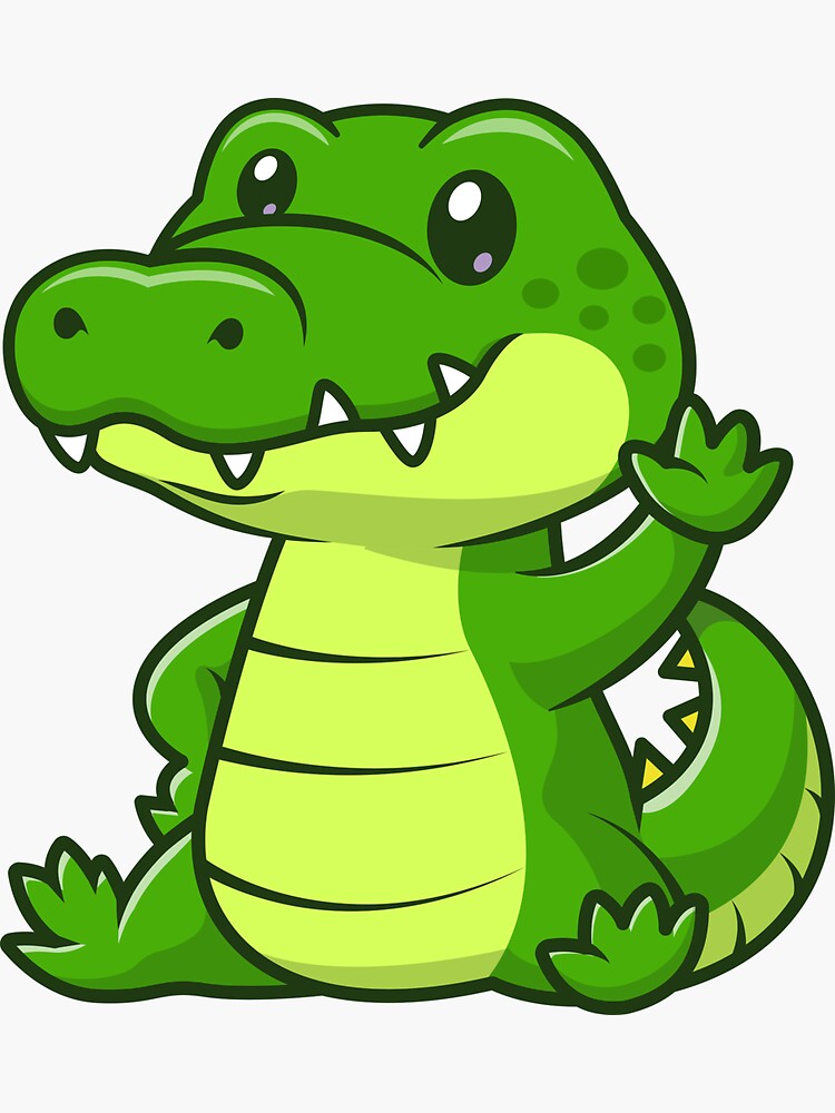 Crocodile Sticker For Sale By Extratouch Redbubble 