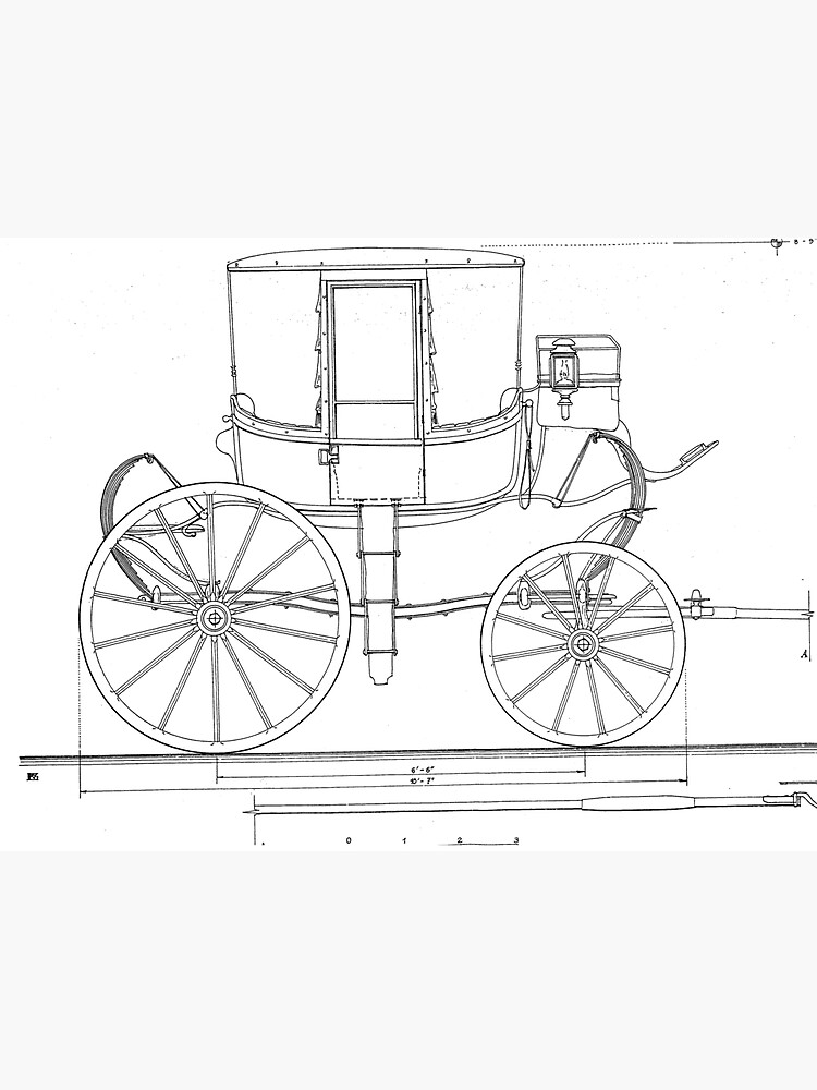 Thumbnail 3 of 3, Sticker, Eustis Coach Sketch designed and sold by Shirley-Eustis.