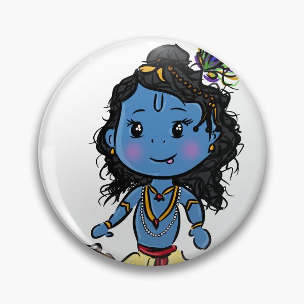 Item preview, Baby Krishna - Coloured Sketch designed and sold by devakidesigns.