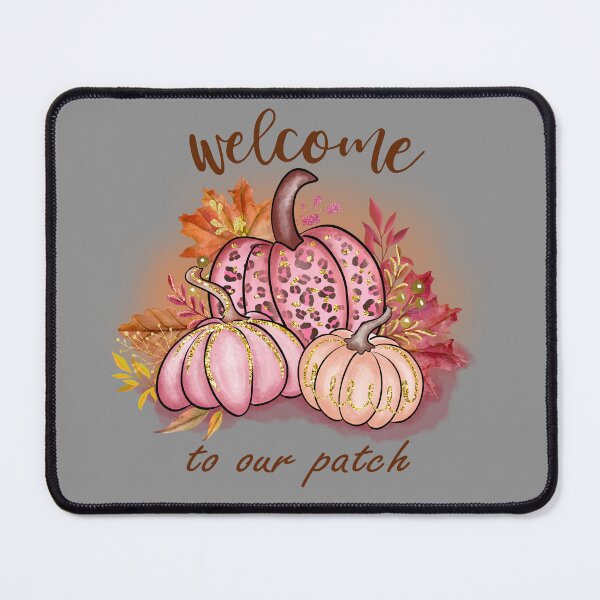 Item preview, Welcome_to_our_patch ,Fall Pumpkin Ghost October Skeleton Creepy Leaf Trick Or Treat Thanksgiving Season Goth Gothic designed and sold by NAZIMNADIR.