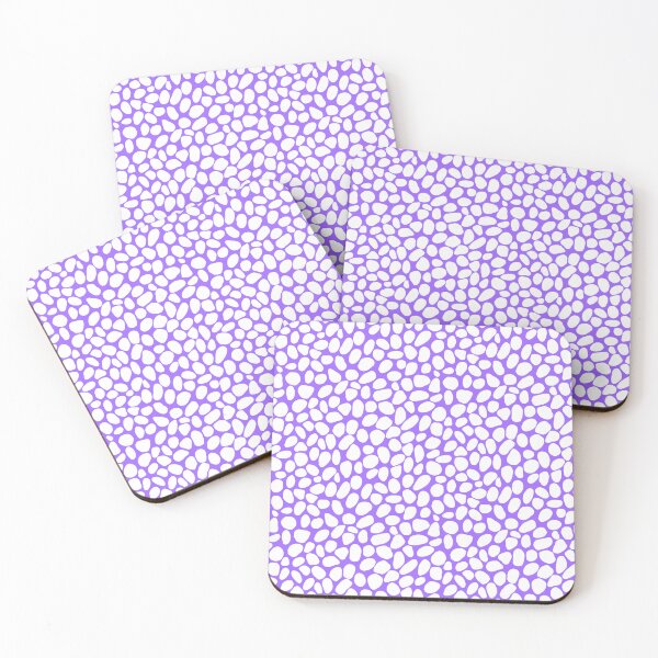 Item preview, White and amethyst purple pattern, dot pattern  designed and sold by LishiArts.