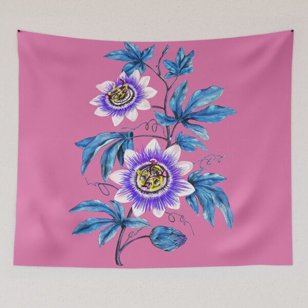 Item preview, Passion flower botanical print  designed and sold by Sitenkovamary.