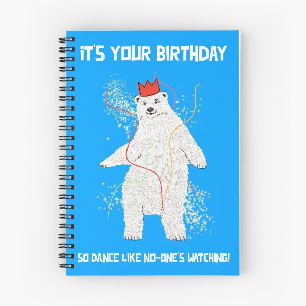 Item preview, Dancing Polar Bear Birthday Greeting designed and sold by Adam Regester.