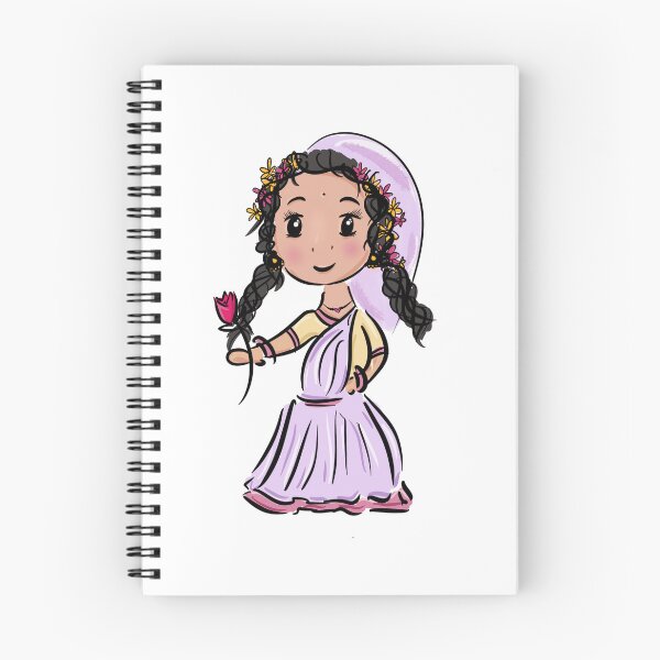 Artikelvorschau, Junge Radha Rani-Karikatur entworfen und verkauft von devakidesigns.
