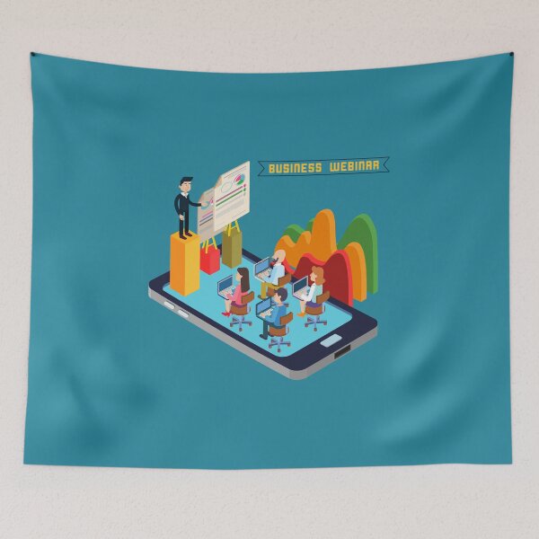 Item preview, Business Webinar. Webinar Technology. Web Seminar. Modern Technology. Modern Education. Educational Process. Network Education. Business Meeting. Isometric People. Isometric Concept.  designed and sold by ivector.