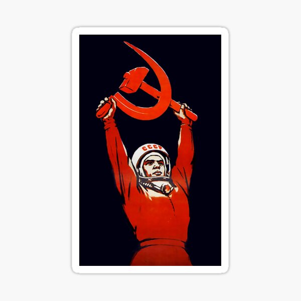 Soviet Space Art - Cosmonauts:The Pioneers of Space! Sticker