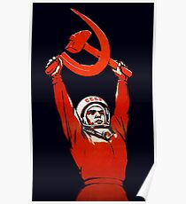 Soviet Space Art - Cosmonauts:The Pioneers of Space! Poster