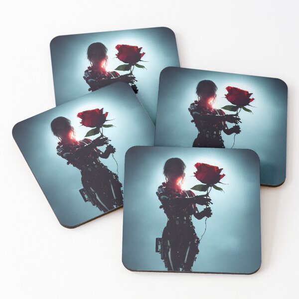 Item preview, Cyborg with a red rose. designed and sold by Maniock.