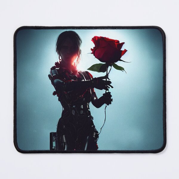 Item preview, Cyborg with a red rose. designed and sold by Maniock.