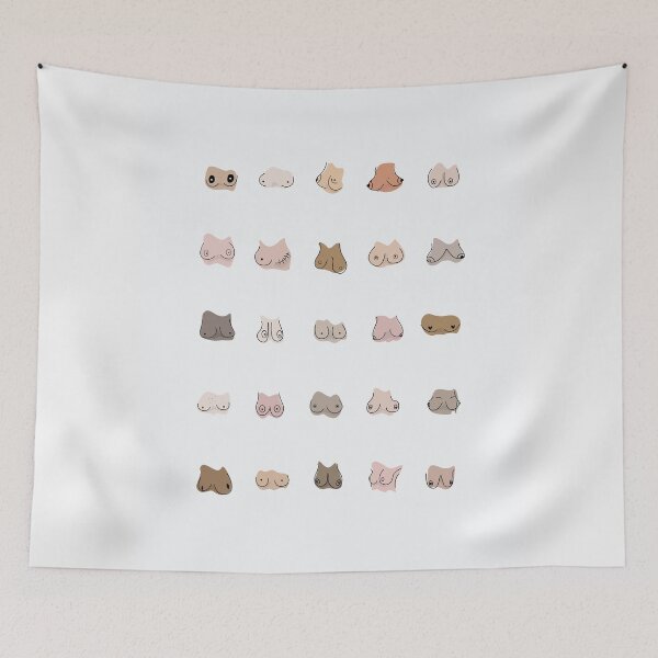 Item preview, Cool Boobs - Quirky Art - Breasts - Funny Boobs - Shapes and Sizes designed and sold by artswag.