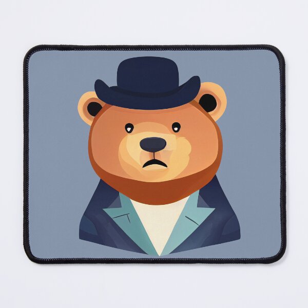 Item preview, Bear Wearing a Bowler Hat designed and sold by ThePurpleMelon.