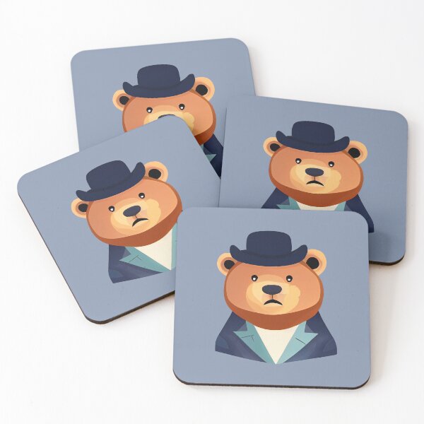Item preview, Bear Wearing a Bowler Hat designed and sold by ThePurpleMelon.
