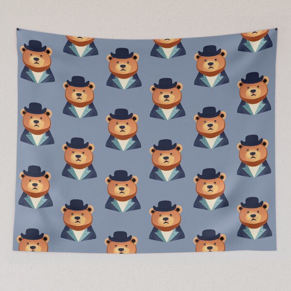 Item preview, Bear Wearing a Bowler Hat designed and sold by ThePurpleMelon.