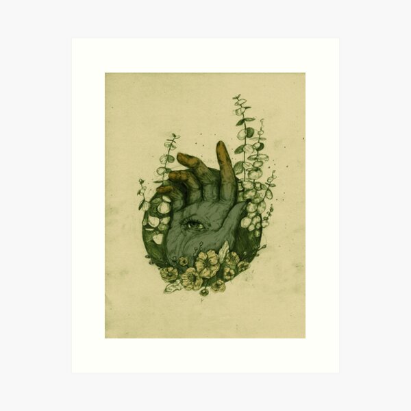 False Insight - Psychic Hand Illustration Art Print