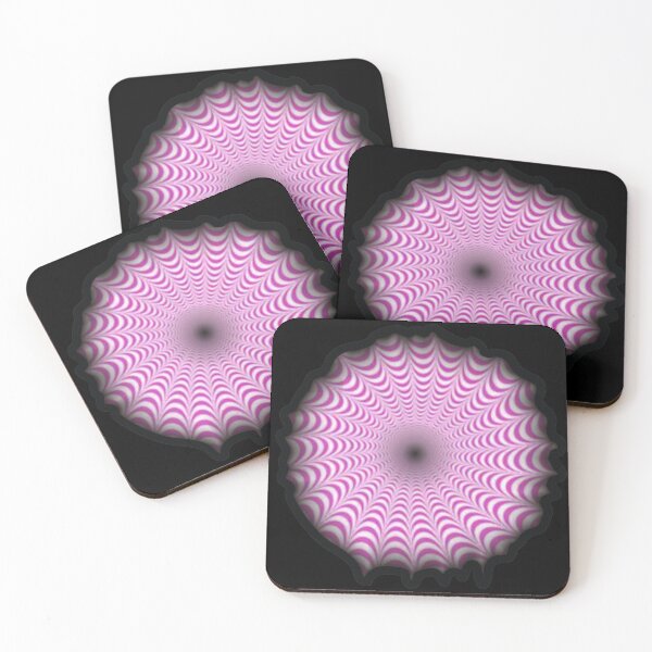 Item preview, Splash Pink Fractal op art optical illusion designed and sold by OptLuv.