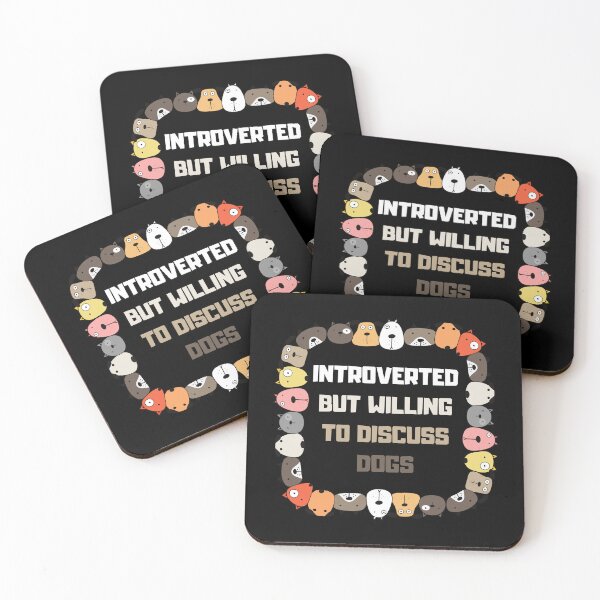 Item preview, Introverted But Willing To Discuss Dogs Funny Gifts For Dog Lover Introvert  designed and sold by nquestiaa.
