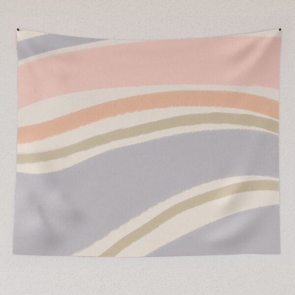 Item preview, Liquid Swirl Wavy Lines Maximalist Pattern Retro Style Cute Aesthetic Blue Gray designed and sold by scorpiolane.