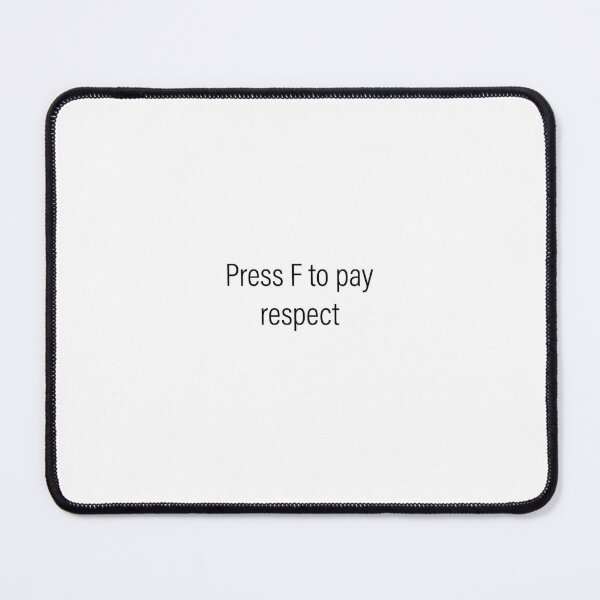 Press F to pay respect Sticker for Sale by cysr