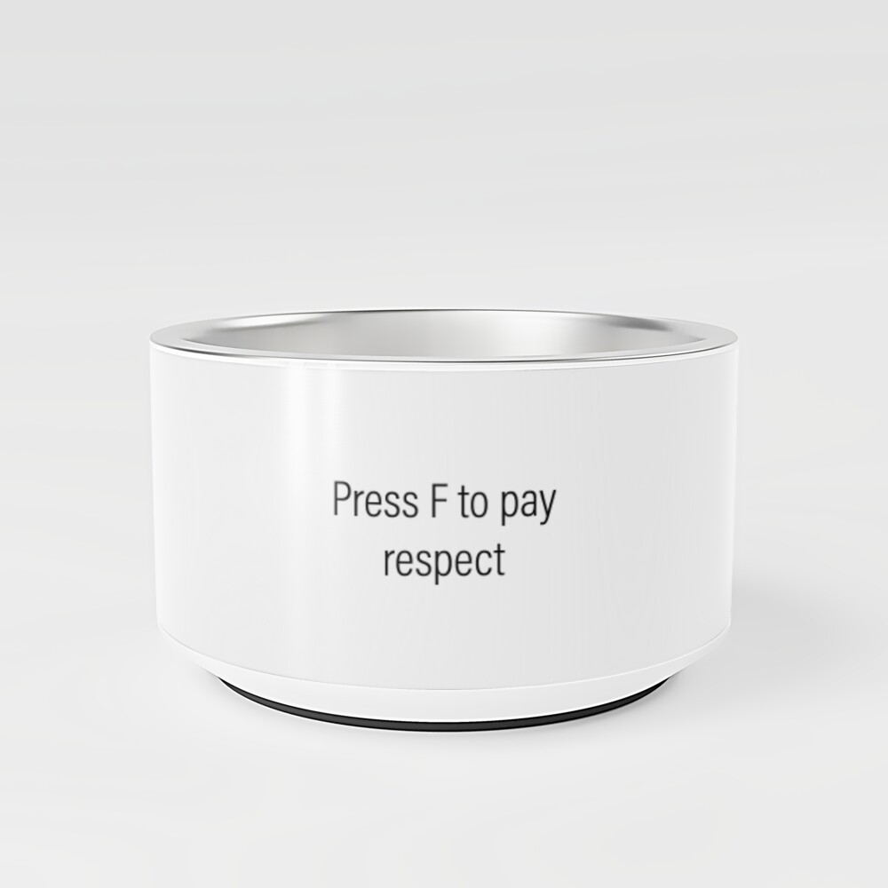 Press F to pay respect Sticker for Sale by cysr