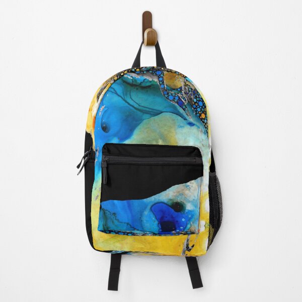 Item preview, Enchanted Elephant Head Art In Blue And Yellow designed and sold by Sharon Cummings Art.