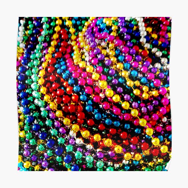 "MARDI GRAS BEADS ; Art Deco Print" Poster for Sale by posterbobs