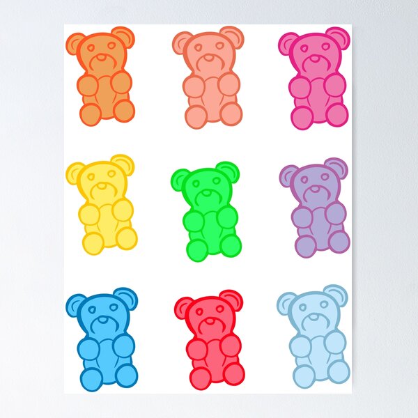 Vista previa del artículo con la obra «Ositos de gomita de colores», diseñado y vendido por Jrfiguer7.