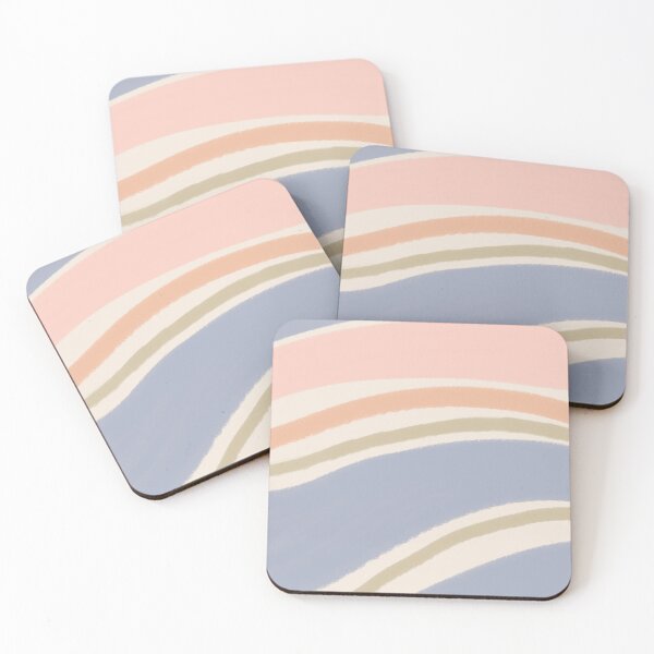 Item preview, Liquid Swirl Wavy Lines Maximalist Pattern Retro Style Cute Aesthetic Pigeon Blue designed and sold by scorpiolane.