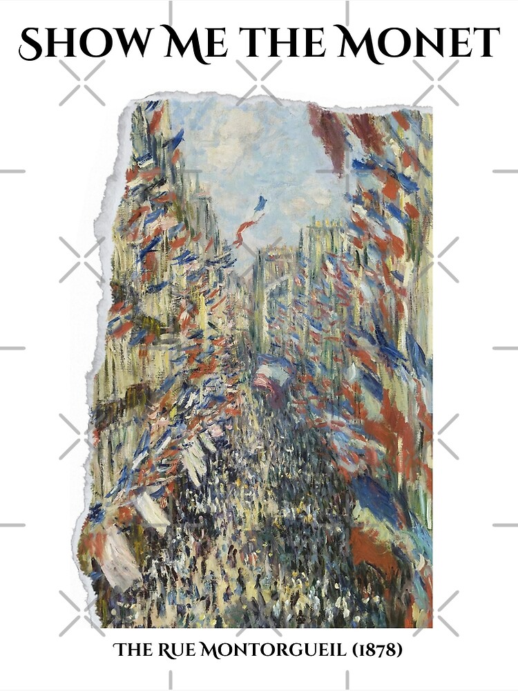 Monet painting - The Rue Montorgueil (1878) (2) Premium Matte Vertical ...