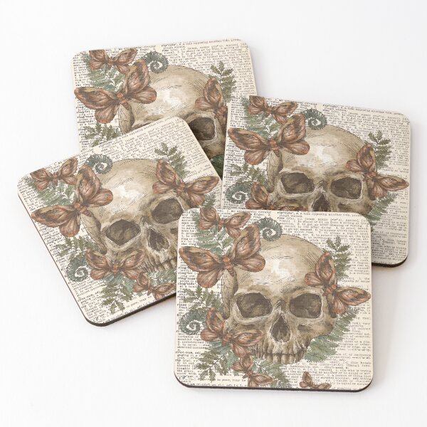 Item preview, Mystical Skull With Flowers designed and sold by Preslava Genova.