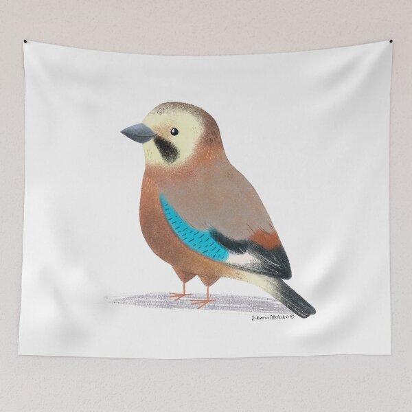 Item preview, Eurasian Jay Bird designed and sold by julianamotzko.