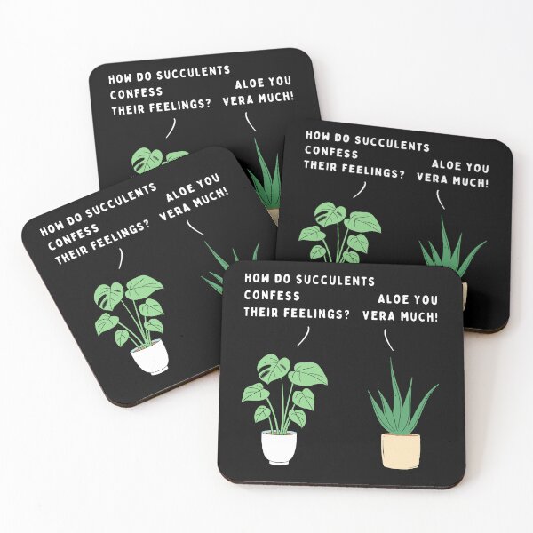 Item preview, Plant joke - How do succulents confess their feelings? (colour) designed and sold by ani-eni.