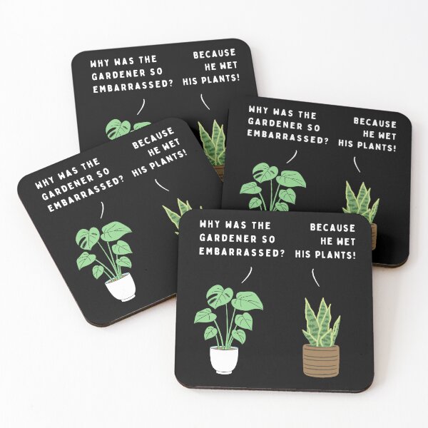 Item preview, Plant joke - Why was the gardener so embarrassed? (colour) designed and sold by ani-eni.