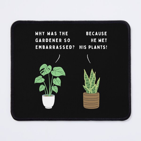 Item preview, Plant joke - Why was the gardener so embarrassed? (colour) designed and sold by ani-eni.