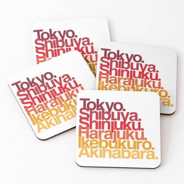 Item preview, Tokyo Districts (reds) designed and sold by conform.
