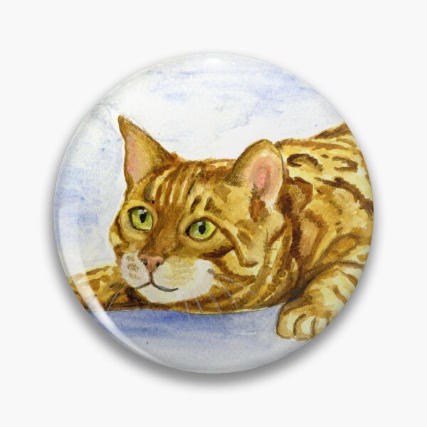 Item preview, Bengal cat playing designed and sold by MaryAnneHarding.