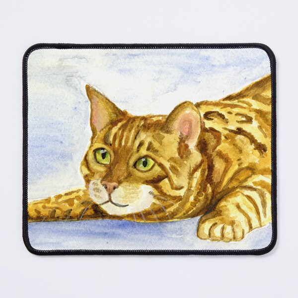 Item preview, Bengal cat playing designed and sold by MaryAnneHarding.