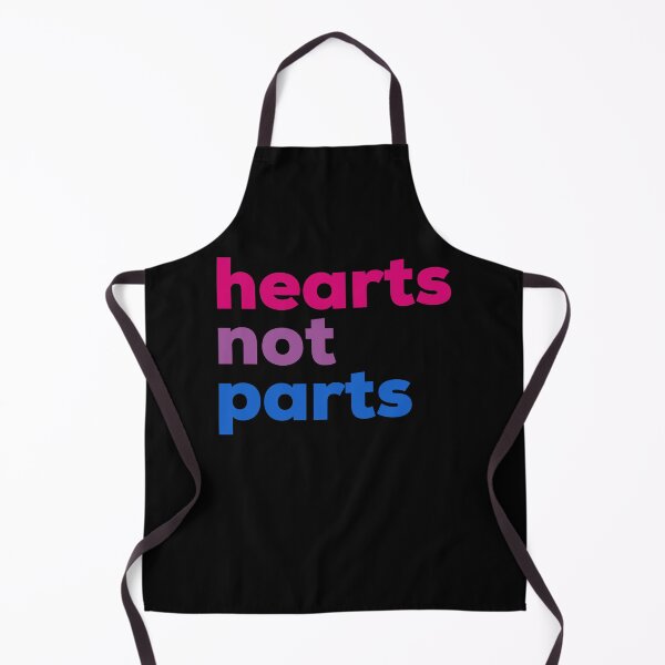 Item preview, Hearts Not Parts Bi. Bisexual Pride designed and sold by Subtle Pride Shop.