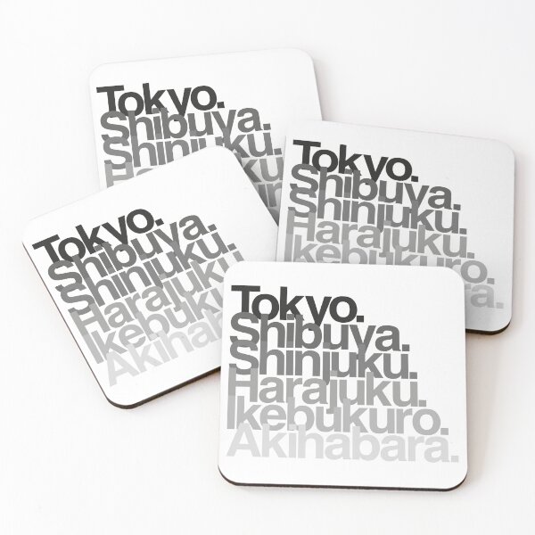 Item preview, Tokyo Districts (greys) designed and sold by conform.
