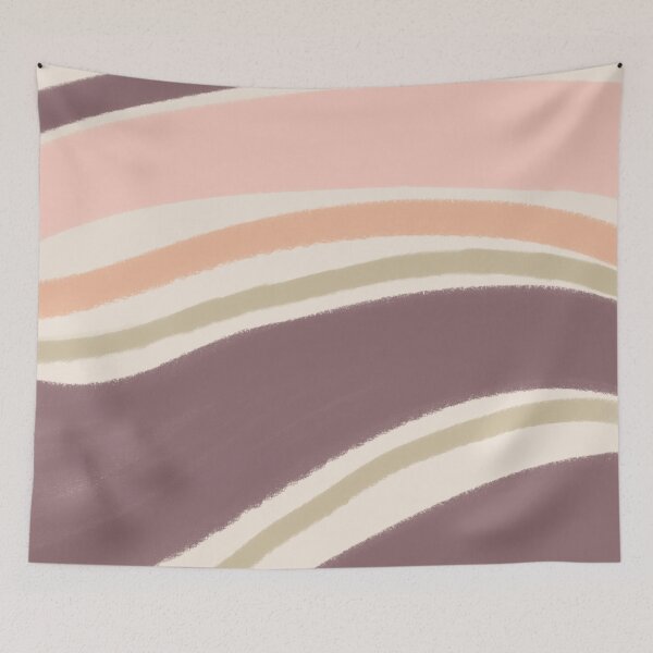 Item preview, Liquid Swirl Wavy Lines Maximalist Pattern Retro Style Cute Aesthetic Mulberry designed and sold by scorpiolane.
