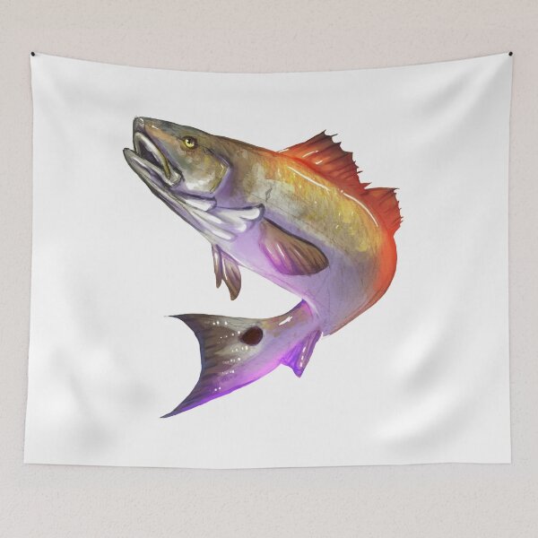 Item preview, "Red Fish" - Mixed Media Painting designed and sold by Kylie-Price.