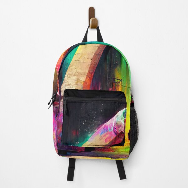 Item preview, Arch of rainbow skulls, graffiti designed and sold by AmazinfArt.