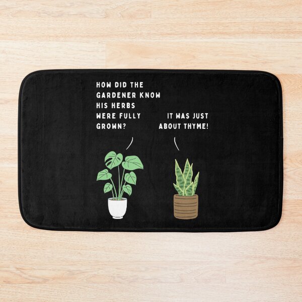 Item preview, Plant joke - How did the gardener know his herbs were fully grown? (colour) designed and sold by ani-eni.