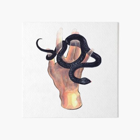 Black Snake Art Board Print
