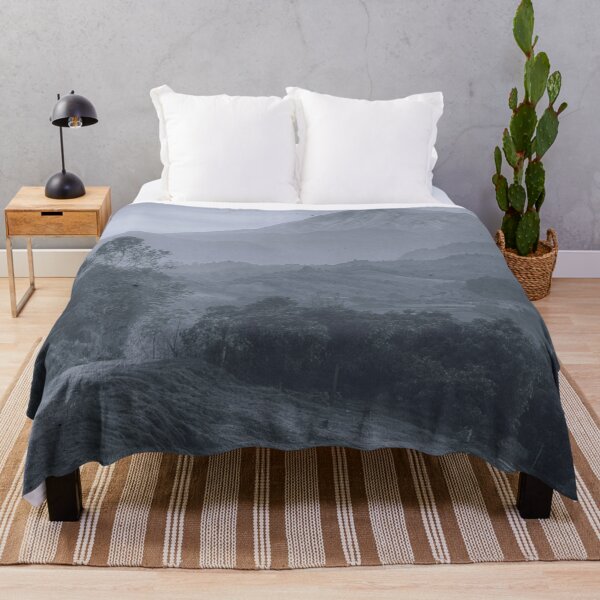 Item preview, Grey, Clam and Foggy trees and mountains designed and sold by Durgaa D.