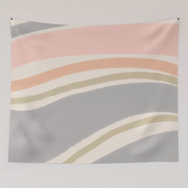 Item preview, Liquid Swirl Wavy Lines Maximalist Pattern Retro Style Cute Aesthetic Gray Taupe designed and sold by scorpiolane.