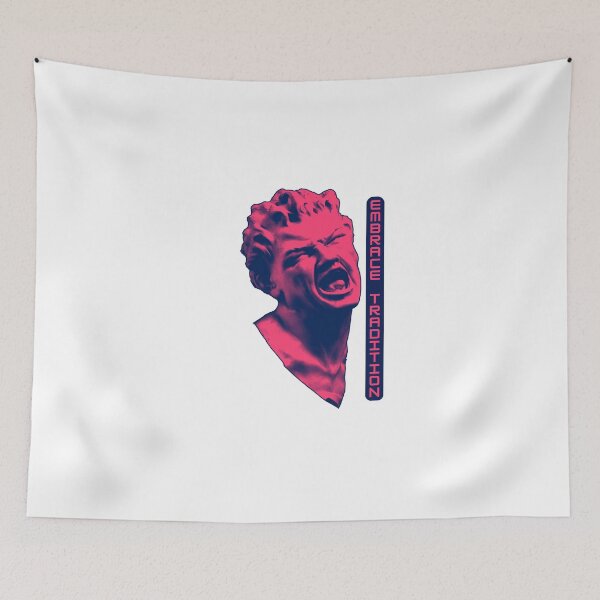 Item preview, Embrace Tradition - Greek Statue Vaporwave designed and sold by PVSKI.