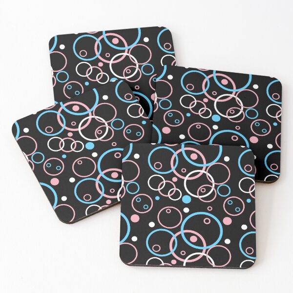 Item preview, Circles Background Trans. Transgender Pride designed and sold by Subtle Pride Shop.
