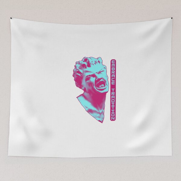 Item preview, Embrace Tradition - Greek Statue Vaporwave designed and sold by PVSKI.