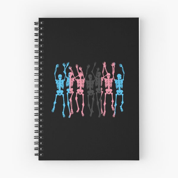 Item preview, Halloween Skeletons Black Trans Flag. Transgender Pride designed and sold by Subtle Pride Shop.